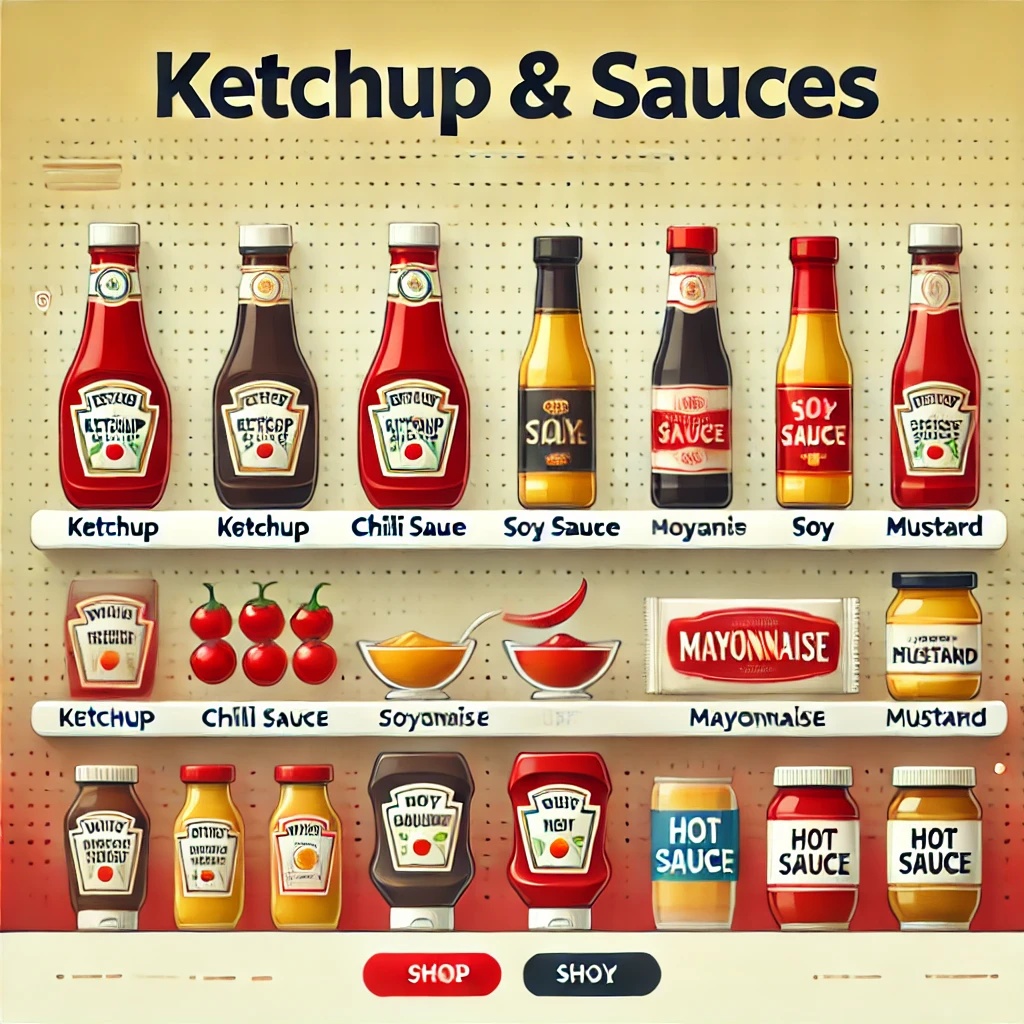 Pickle, Sauce & Ketchup